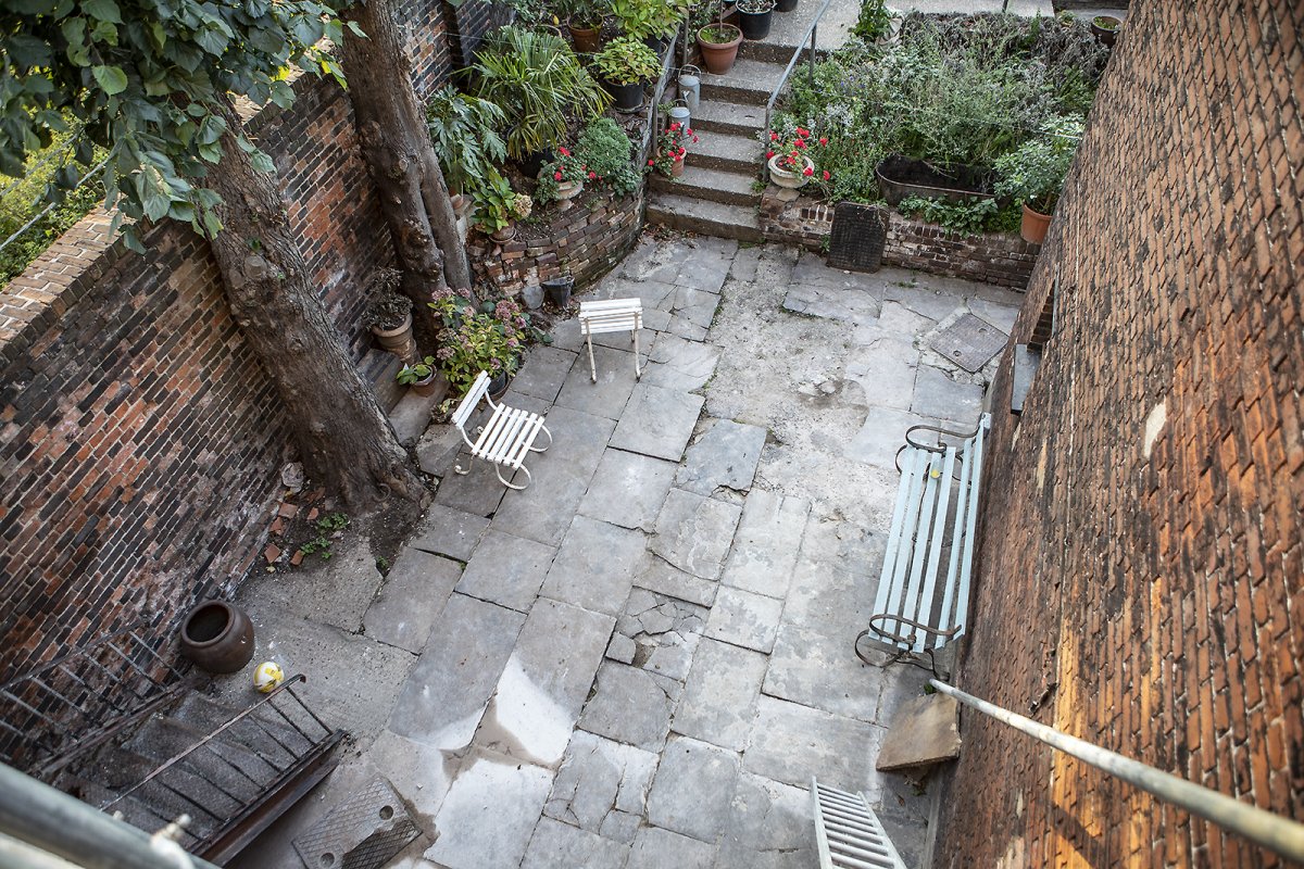 the making of a courtyard garden