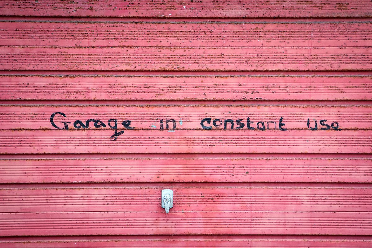 garage in constant use