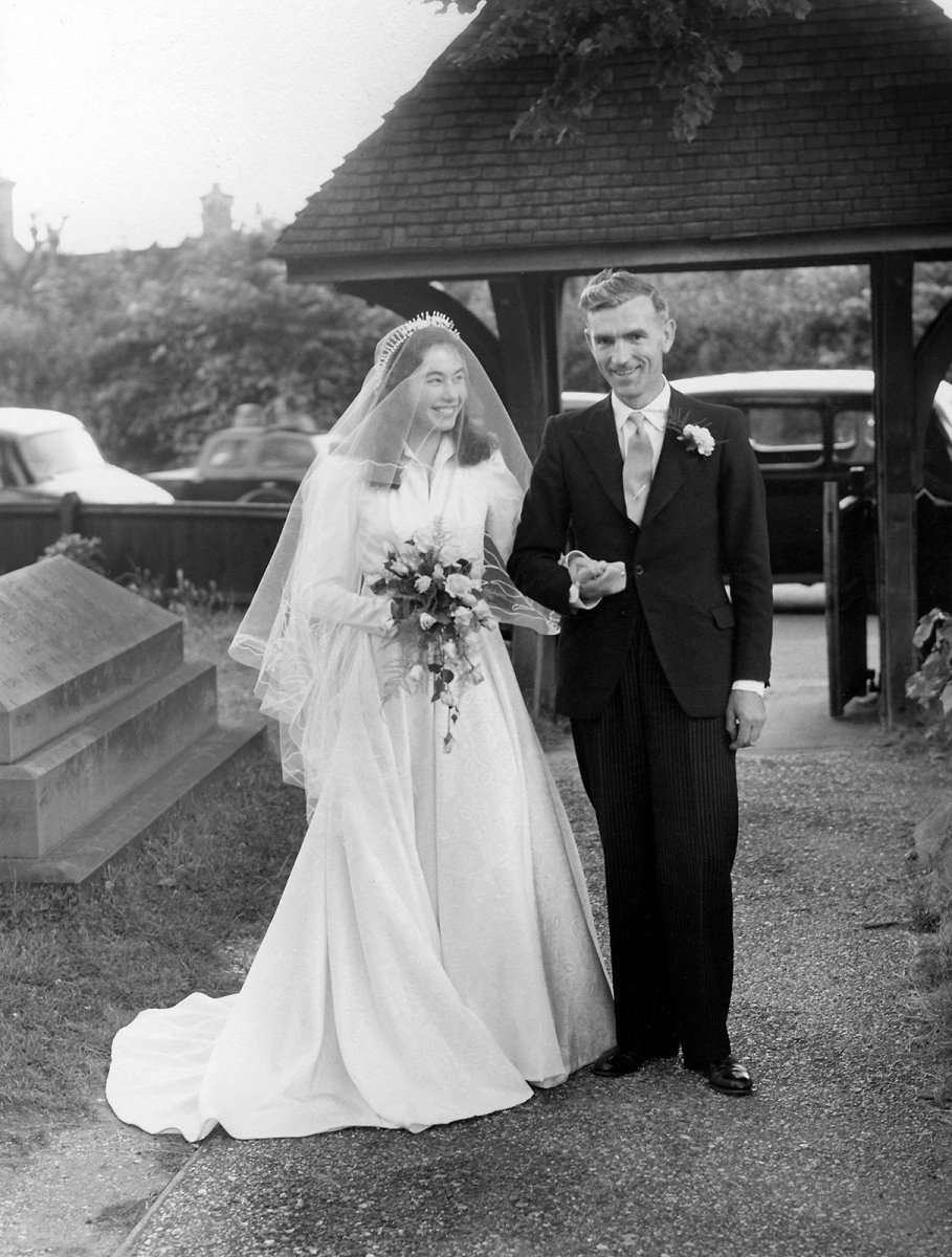 me mam and my grandad 1958