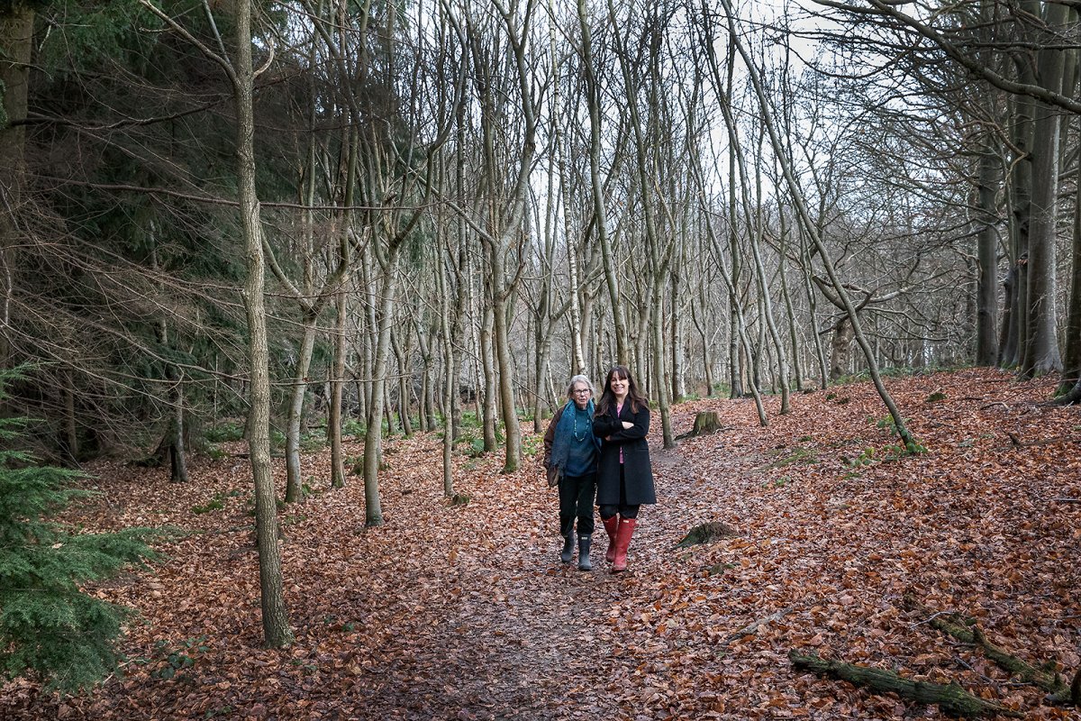 little red riding boots and her mum