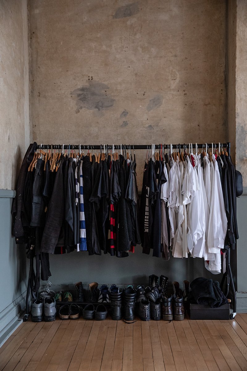 one third of my clothes and shoes