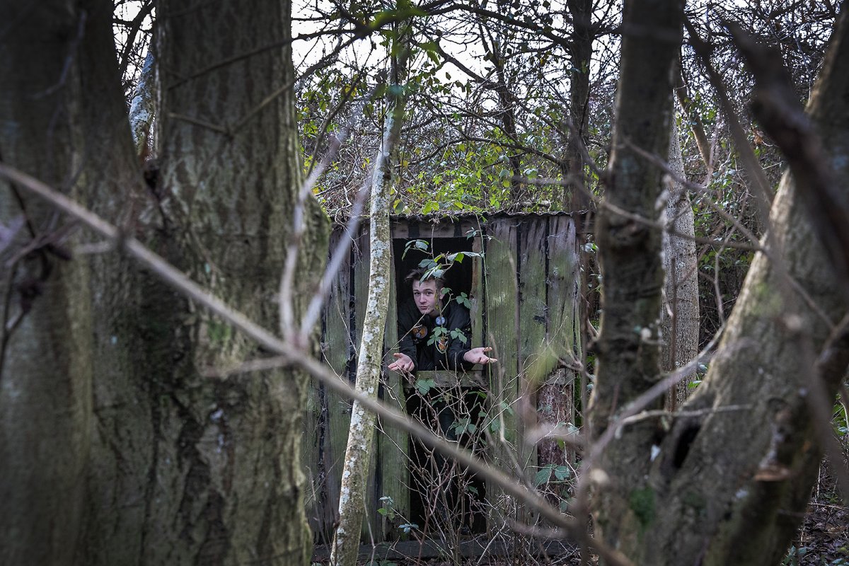 a young man of the woods