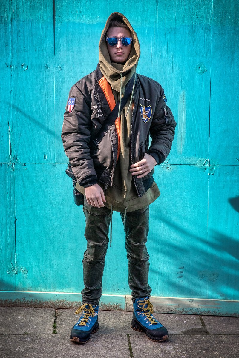 a study in green and blue