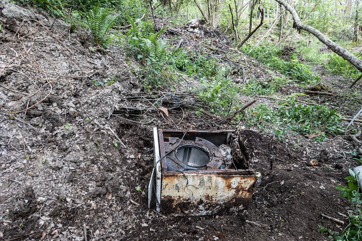 digging the dump