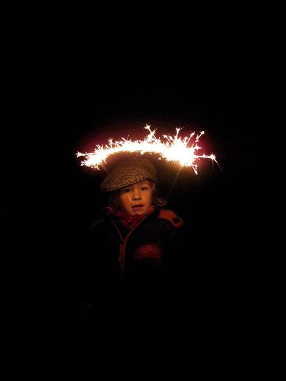 maximum with sparkler