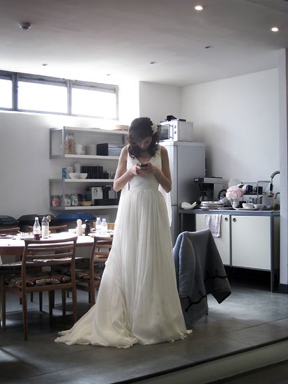 the bride texts: 'forget it'