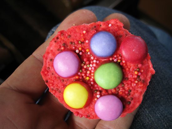 the smartie birthday cupcake