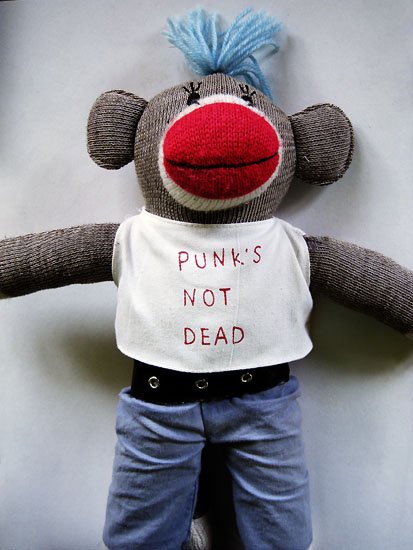 the sock monkey kills it...