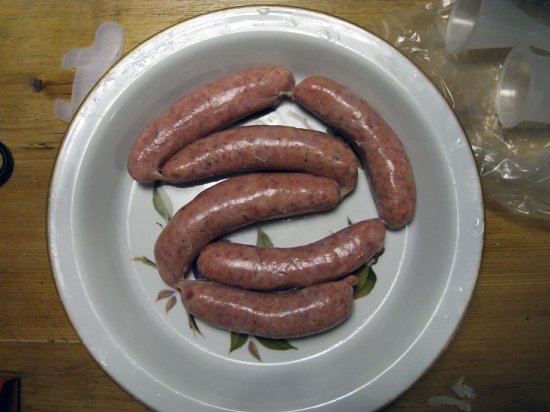 our first sausages