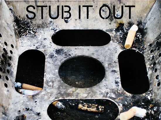 stub it out