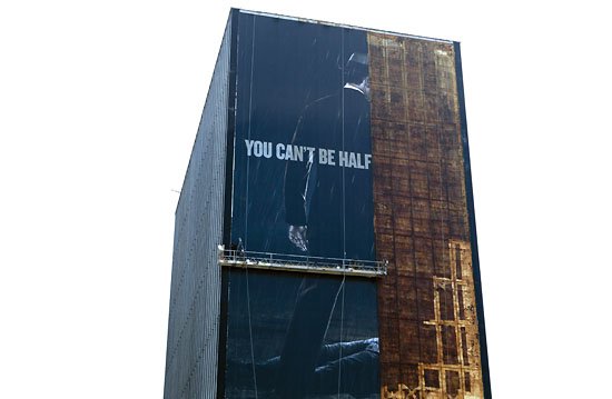 YOU CANT BE HALF...