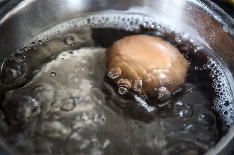 being boiled